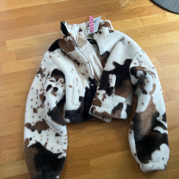 BNWT Cider Brown and Cream Teddy Jacket - Picture 5 of 7